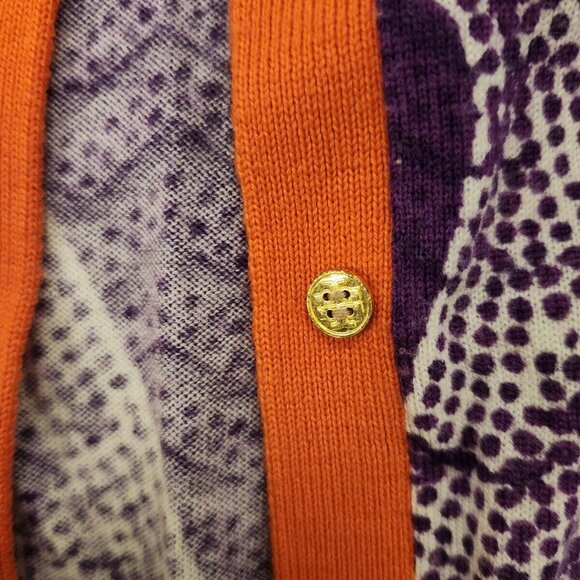 Tory Burch women's button up long sleeve cardigan in size medium merino wool - Picture 5 of 8